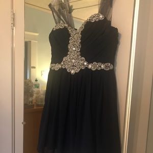Navy blue short prom/cocktail dress